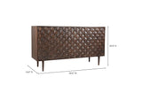 BZ-1039-03 Pablo 3 Door Sideboard Dark Brown