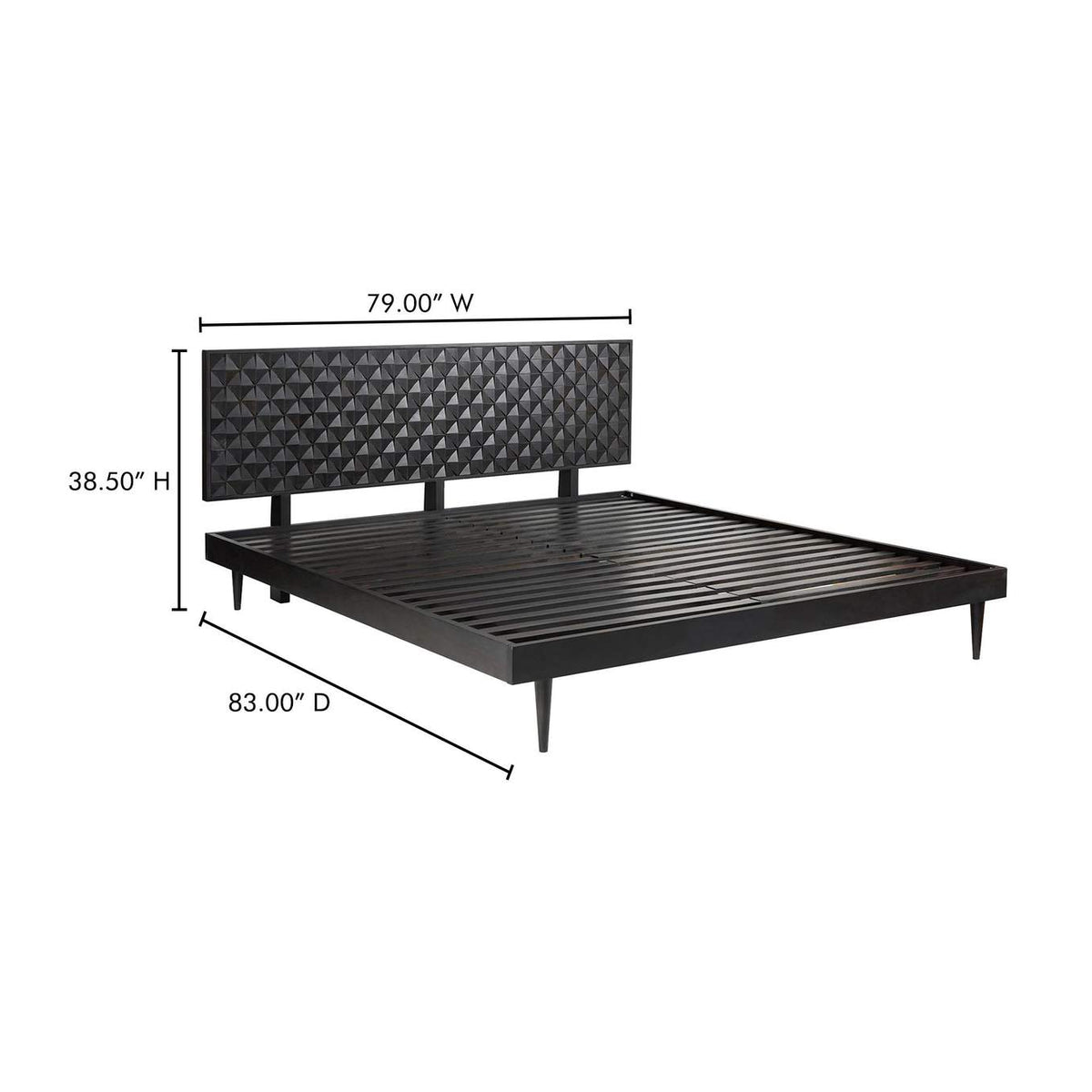 BZ-1133-02-0 Pablo King Bed Black