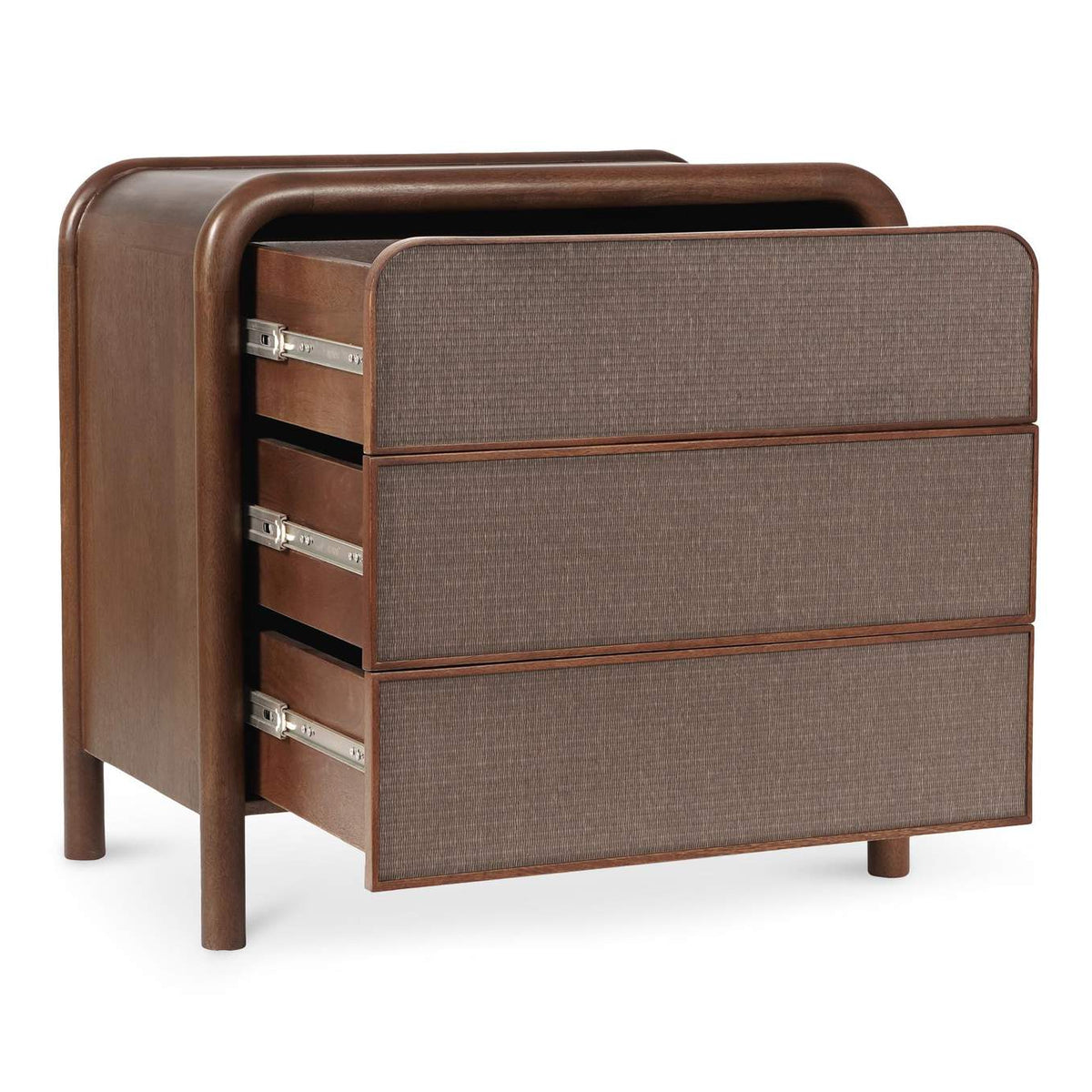 BZ-1143-03 Rye 3 Drawer Nightstand Warm Brown