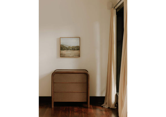 BZ-1143-03 Rye 3 Drawer Nightstand Warm Brown