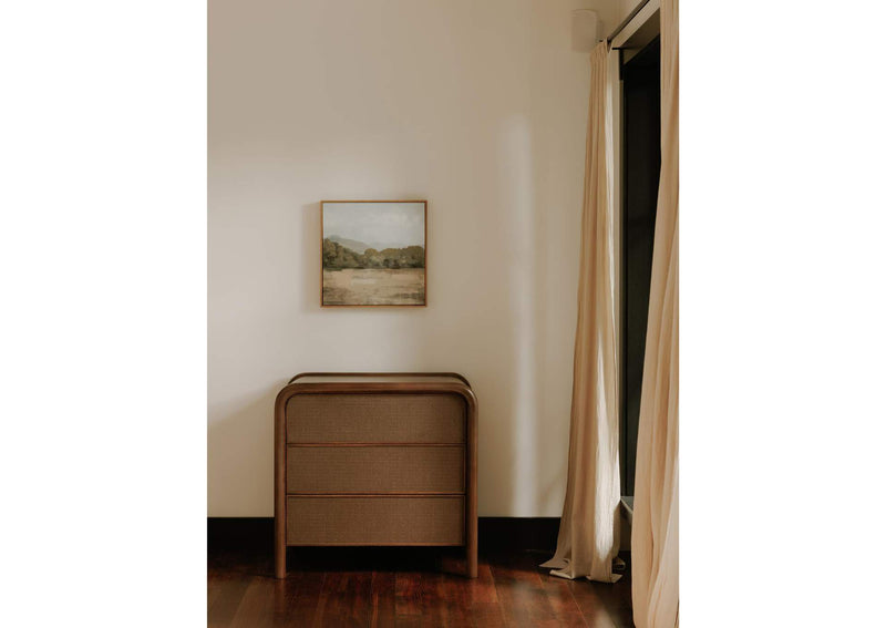 BZ-1143-03 Rye 3 Drawer Nightstand Warm Brown