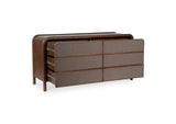 BZ-1144-03 Rye 6 Drawer Dresser Warm Brown