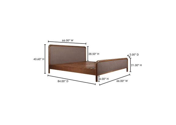 BZ-1145-03-0 Rye Queen Bed Warm Brown