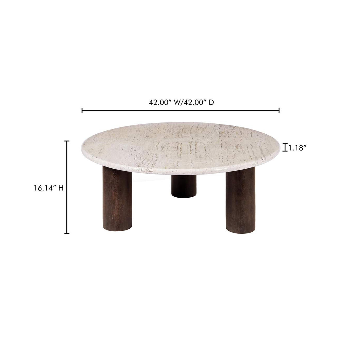 BZ-1153-34-0 Landon Coffee Table Beige Travertine