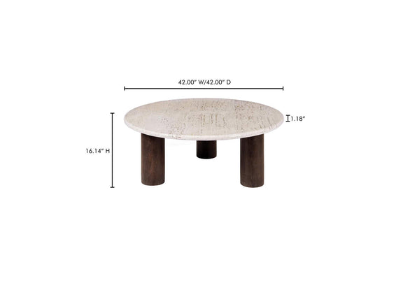 BZ-1153-34-0 Landon Coffee Table Beige Travertine