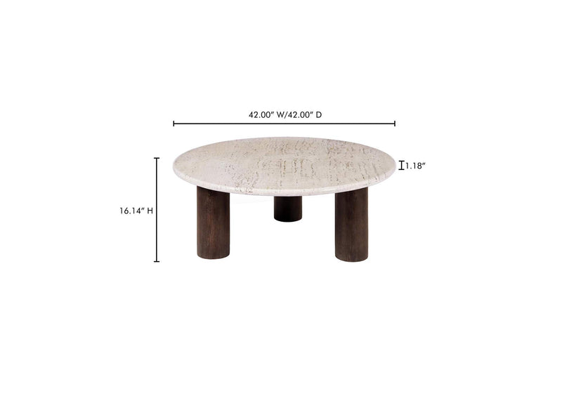 BZ-1153-34-0 Landon Coffee Table Beige Travertine