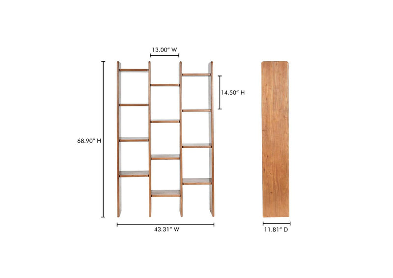 BZ-1158-03 Orson Bookcase Brown