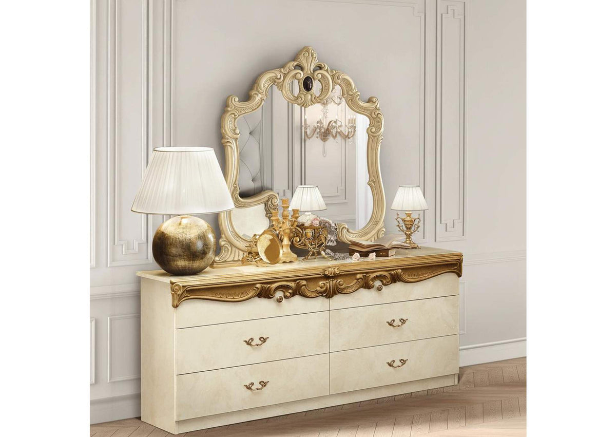 i38003 Barocco Dressers IVORY/GOLD