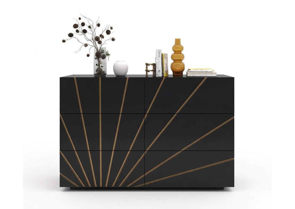 i43442 Oro Black Double Dresser