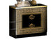 i26135 Aida Black-Gold Nightstand