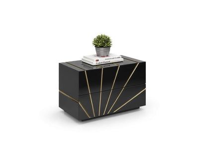 i43461 Oro Black Nightstand
