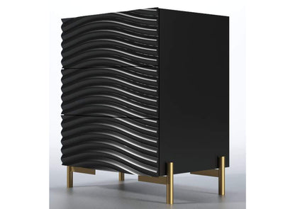 i36317 Wave Nightstand Dark grey