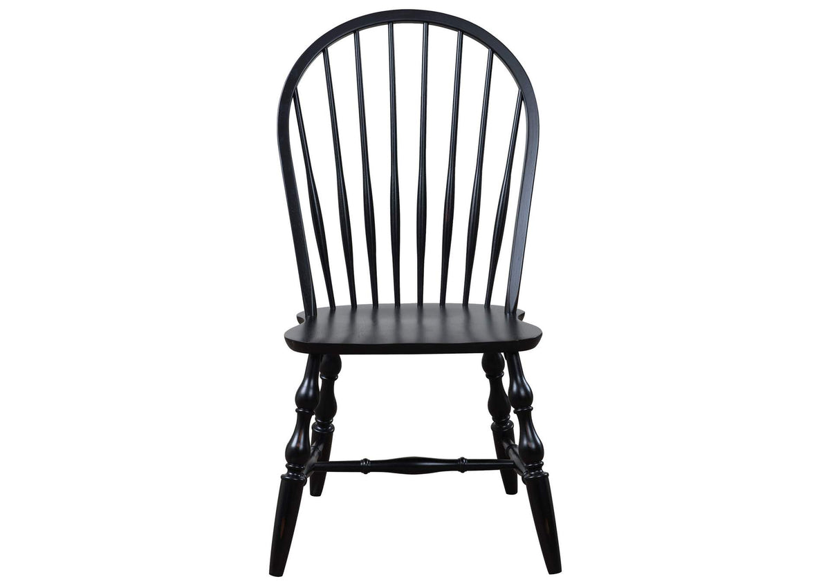 DLU-C30-AB-2 Sunset Trading Windsor Spindleback Dining Chair | Set of 2