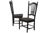 PK-TLB3660-C07-AB5P Sunset Trading Black Cherry Selections 5 Piece 60" Rectangular Extendable Dining Set with 4 Allenridge Chairs | Butterfly Leaf Table | Seats 4