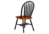 PK-TLB3660-820-BCH5P Sunset Trading Black Cherry Selections 5 Piece 60" Rectangular Extendable Dining Set with 4 Arrowback Chairs | Butterfly Leaf Table | Seats 4