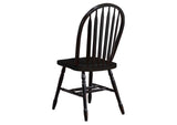 PK-TLB3660-820-AB5P Sunset Trading Black Cherry Selections 5 Piece 60" Rectangular Extendable Dining Set with 4 Arrowback Chairs | Butterfly Leaf Table | Seats 4