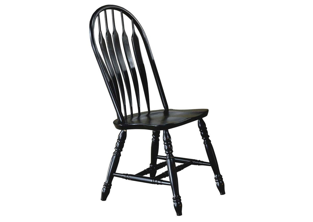 DLU-TBX4266-4130-AB5PC Sunset Trading 5 Piece Pedestal Dining Set with Comfort Back Chairs