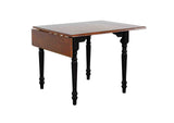 PK-TLD3448-820-BCH3P Sunset Trading Black Cherry Selections 3 Piece 48" Rectangular Extendable Dining Set | 2 Arrowback Chairs | Drop Leaf Table | Seats 6