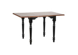 PK-TLD3448-820-BCH3P Sunset Trading Black Cherry Selections 3 Piece 48" Rectangular Extendable Dining Set | 2 Arrowback Chairs | Drop Leaf Table | Seats 6