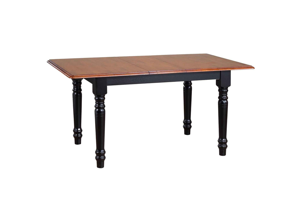 PK-TLB3660-C07-AB5P Sunset Trading Black Cherry Selections 5 Piece 60" Rectangular Extendable Dining Set with 4 Allenridge Chairs | Butterfly Leaf Table | Seats 4