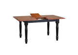 PK-TLB3660-C07-AB5P Sunset Trading Black Cherry Selections 5 Piece 60" Rectangular Extendable Dining Set with 4 Allenridge Chairs | Butterfly Leaf Table | Seats 4