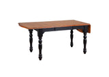 DLU-TDX3472-C50-BCH5PC Sunset Trading 5 Piece Drop Leaf Extendable Dining Set with Napoleon Chairs