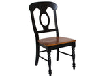 DLU-TDX3472-C50-BCH5PC Sunset Trading 5 Piece Drop Leaf Extendable Dining Set with Napoleon Chairs