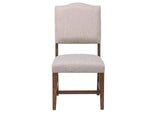 DLU-BR-C85-AM-2 Sunset Trading Simply Brook Upholstered Dining Chair | Set of 2 | Amish Brown