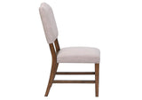DLU-BR-C85-AM-2 Sunset Trading Simply Brook Upholstered Dining Chair | Set of 2 | Amish Brown