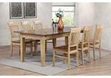 DLU-BR134-C70-PW7PC Sunset Trading 7 Piece Brook Rectangular Extendable Dining Table