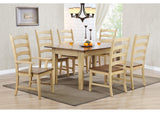 DLU-BR134-PW Sunset Trading Brook 134" Rectangular Extendable Dining Table