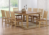 DLU-BR4272-C60-PW9PC Sunset Trading 9 Piece Brook Extendable Table Dining Set
