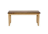 DLU-BR-BENCH-PW-RTA Sunset Trading Brook Bench in Wheat with Pecan Seat