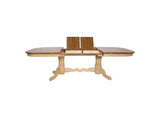DLU-BR4296-PW Sunset Trading Brook Double Pedestal Extendable Dining Table