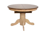 DLU-BR4260-C60-SRPW8PC Sunset Trading 8 Piece Brook Round or Oval Butterfly Leaf Dining Set | Server