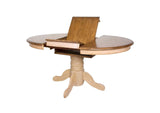 DLU-BR4260-PW Sunset Trading Brook Round or Oval Extendable Dining Table