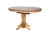 DLU-BR4260CB-PW Sunset Trading Brook Round or Oval Extendable Pub Table