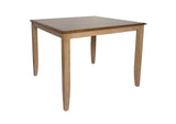 DLU-BR4848CB-B60-SRPW6PC Sunset Trading 6 Piece Brook 48" Square Pub Set with Slat Back Stools and Server