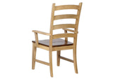 DLU-BR134-PW11PC Sunset Trading 11 Piece Brook Rectangular Extendable Dining Set| Arm Chairs