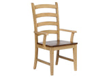 DLU-BR134-PW11PC Sunset Trading 11 Piece Brook Rectangular Extendable Dining Set| Arm Chairs
