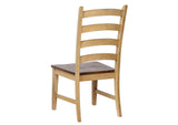 DLU-BR-C80-PW-2 Sunset Trading Brook Ladder Back Dining Side Chair | Set of 2