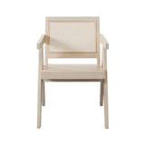 Carter Dining/Accent Chair in Solid Wood Frame in Natural Finish w/ Natural Cane Seat Back