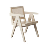 Carter Dining/Accent Chair in Solid Wood Frame in Natural Finish w/ Natural Cane Seat Back