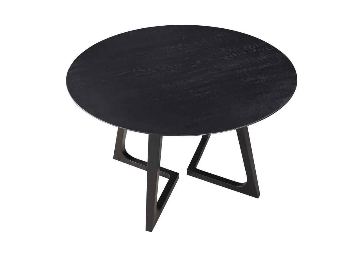 CB-1003-02-0 Godenza Round Dining Table Black