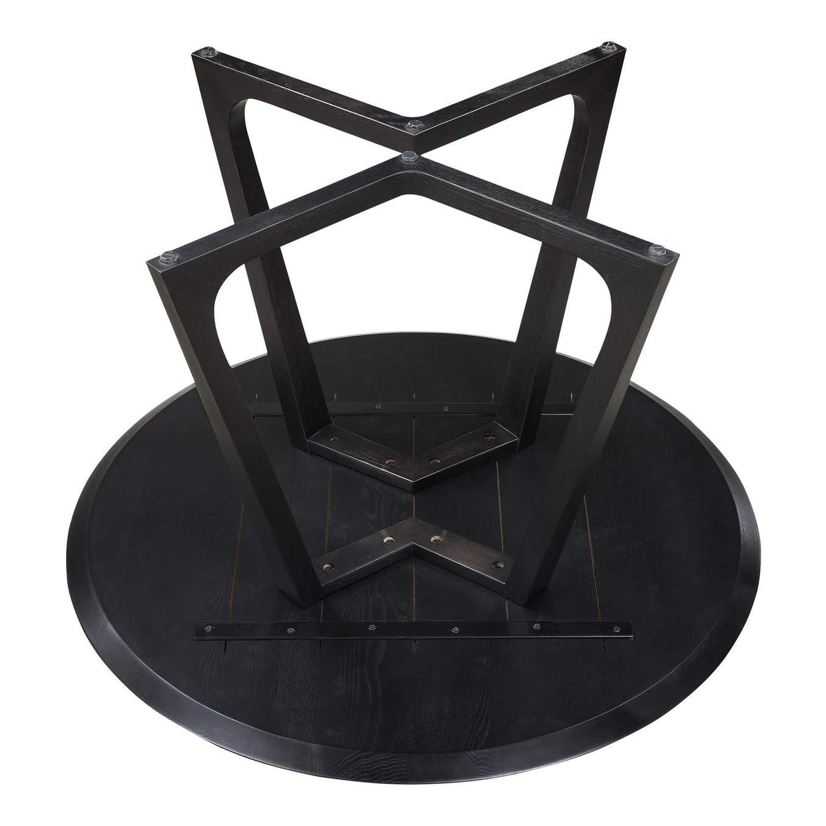 CB-1003-02-0 Godenza Round Dining Table Black