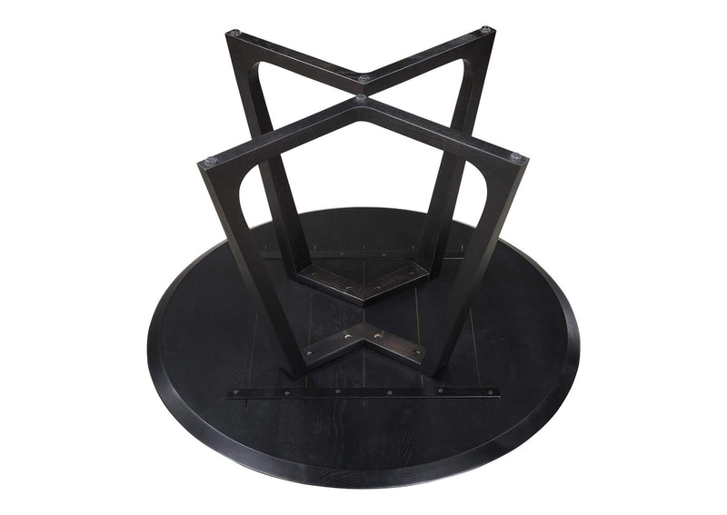 CB-1003-02-0 Godenza Round Dining Table Black