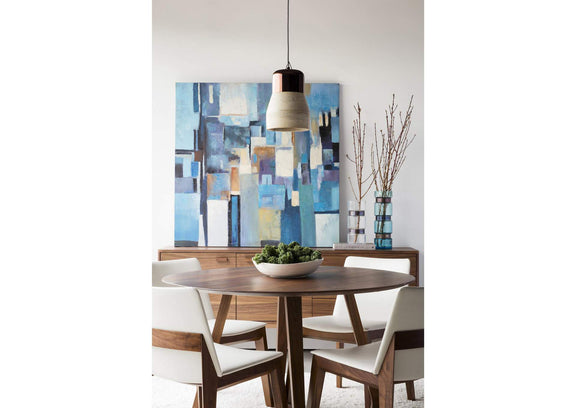 CB-1003-03-0 Godenza Round Dining Table Walnut