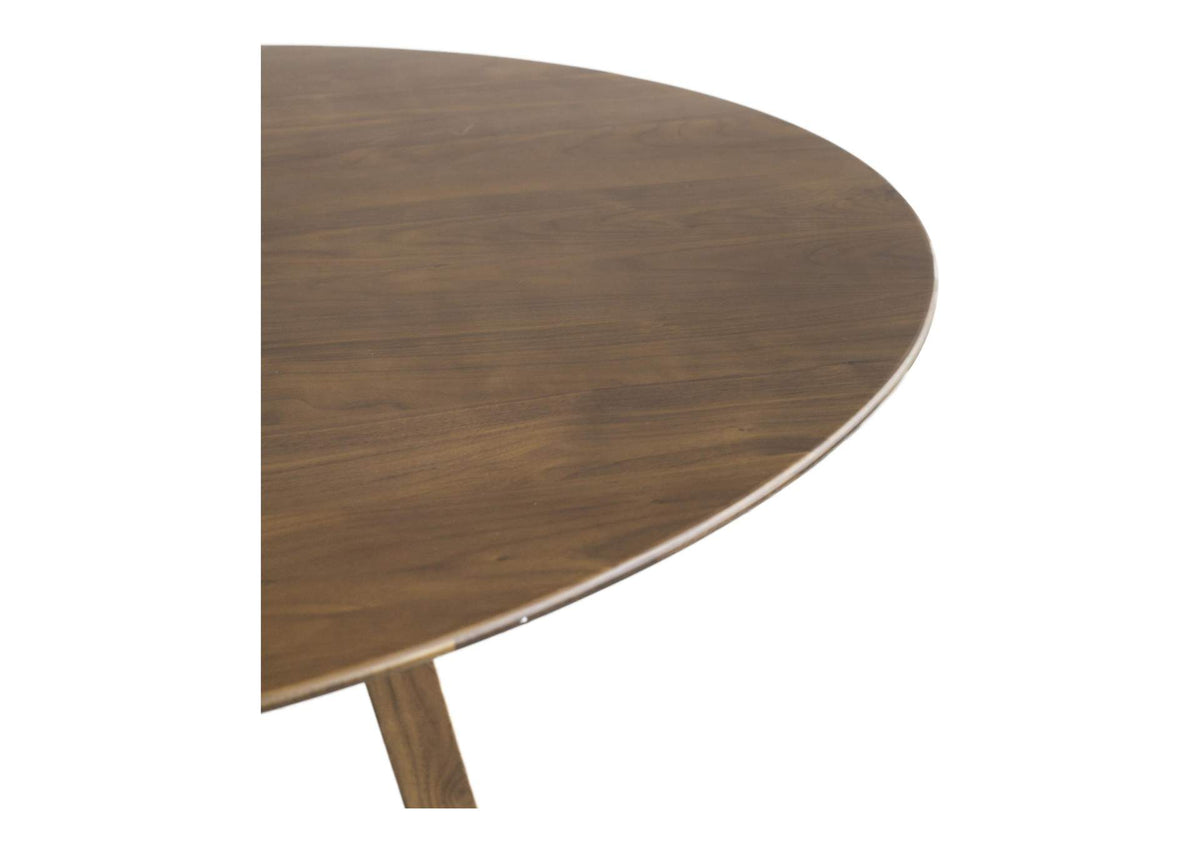 CB-1027-03-0 Aldo Round Dining Table Walnut