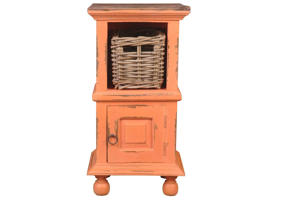 CC-TAB016TLD-CRRW-B Sunset Trading Cottage End Table with Basket