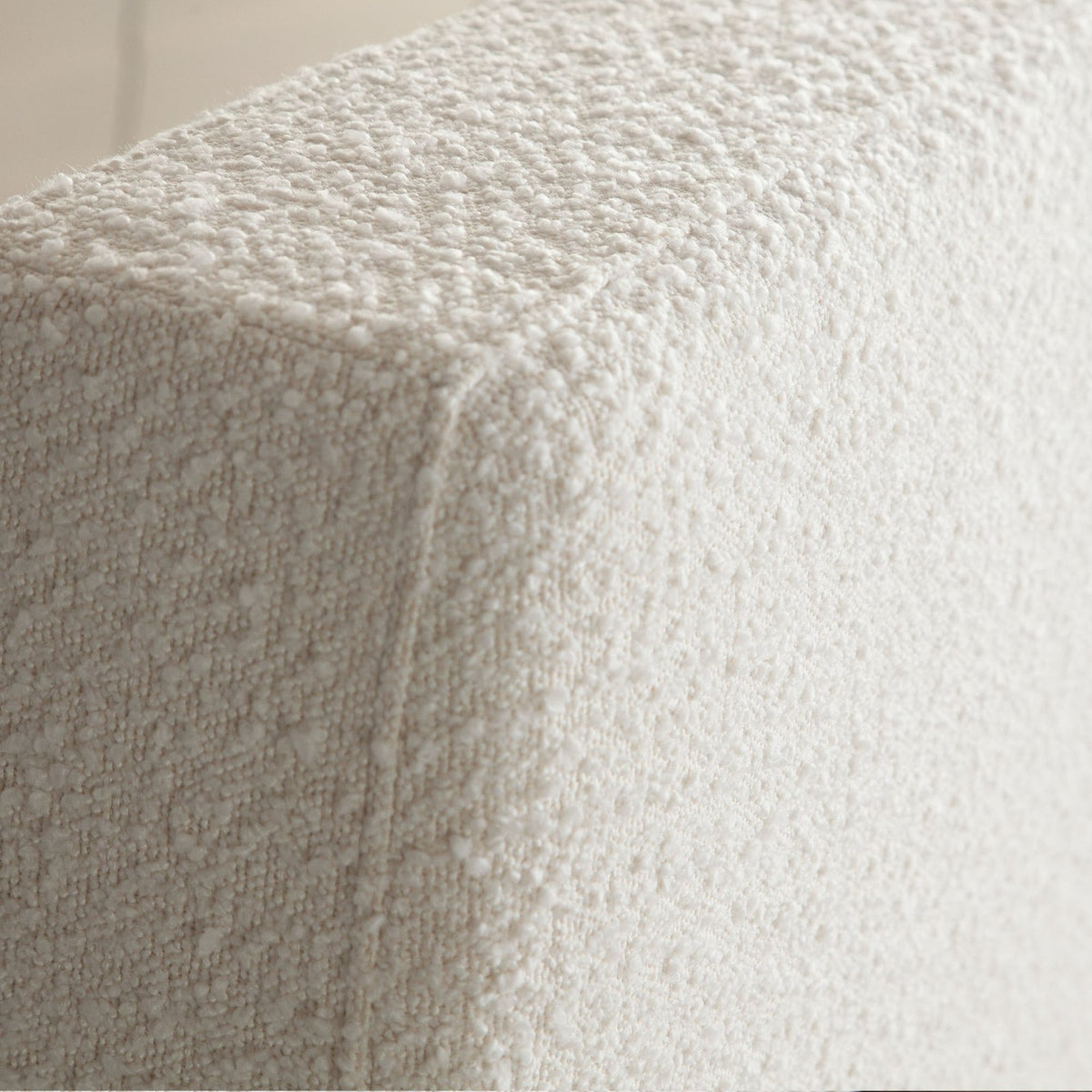 Cloud2 43" Low Profile Bed in Ivory Boucle Fabric